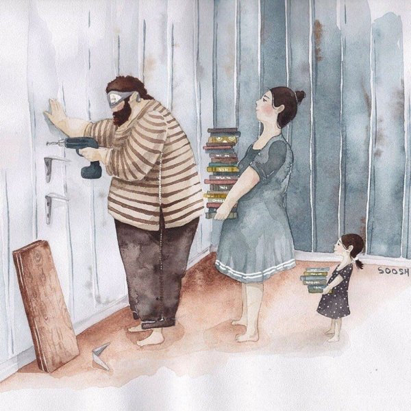 Иллюстрации Снежаны суш семья