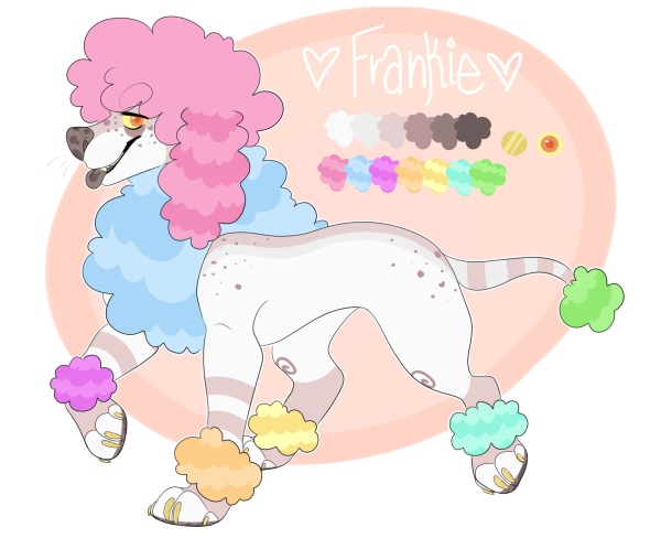 Аниме собака пудель