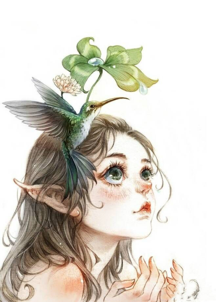 Эльфы акварелью