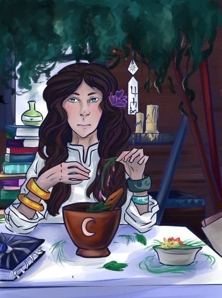 Травница иллюстрация