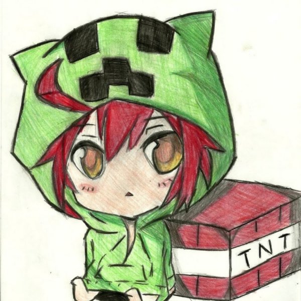 Рисунки КРИПЕРА для срисовки