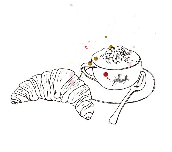 Завтрак рисунок