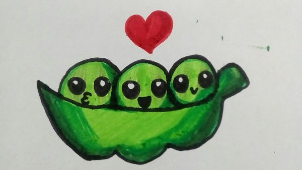 Рисунки милые зеленые легкие