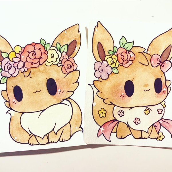 Кавайные рисунки покемонов