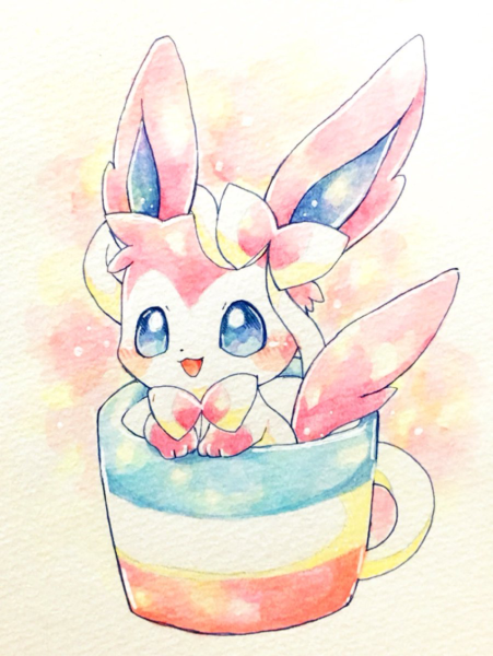 Нарисовать покемона сильвеон