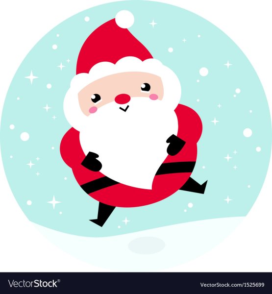 Санта Клаус кавайный