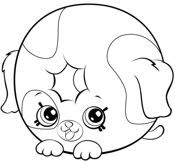 Раскраски милые собачки