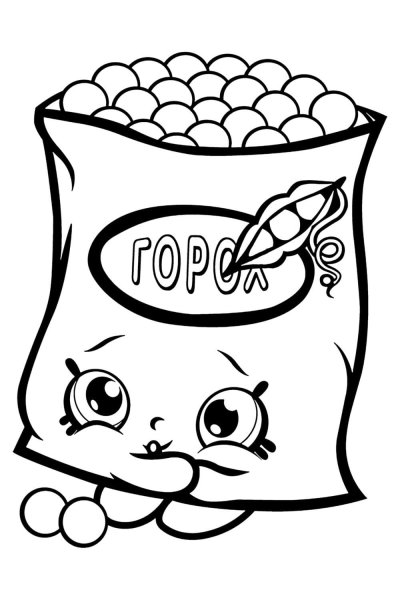 Раскраски для девочек еда