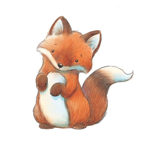 Милые мультяшные лисята