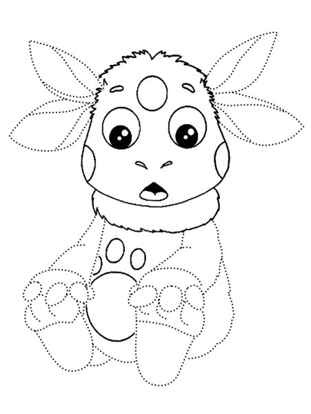 Раскраска Лунтик