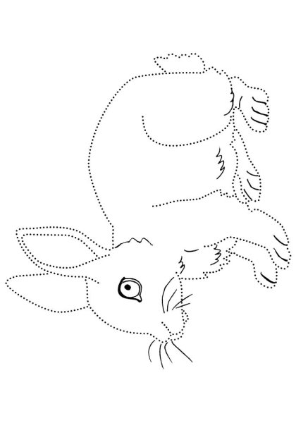 Рисование животных по точкам для детей