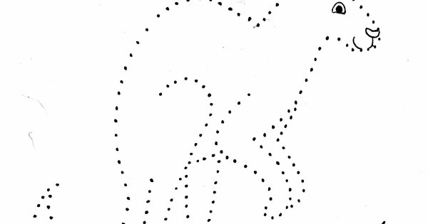 Обведи по точкам кенгуру