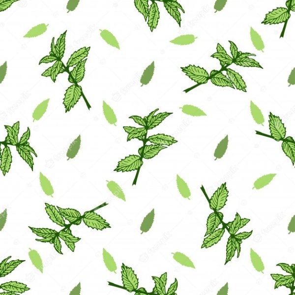 Паттерн с мятой