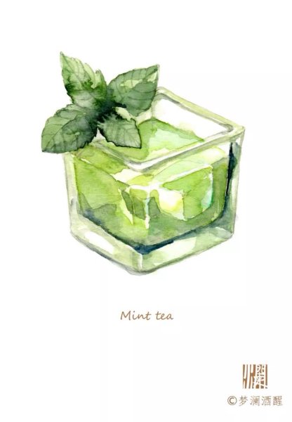 Мята стилизация