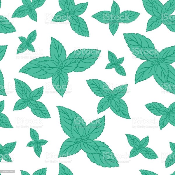 Стикер листик мяты