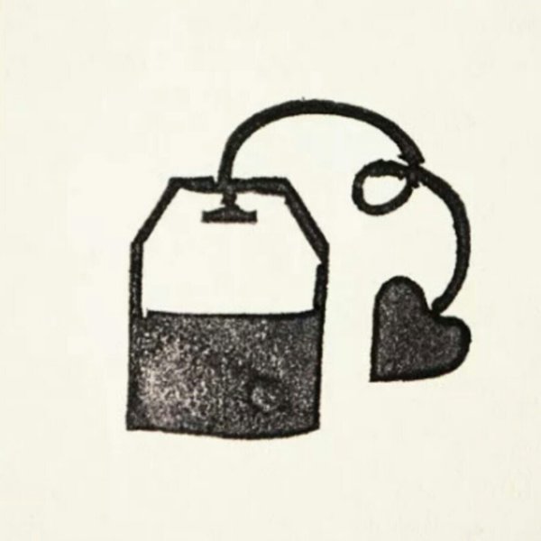 Пакетик чая для срисовки