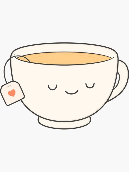 Кружка с чаем для срисовки