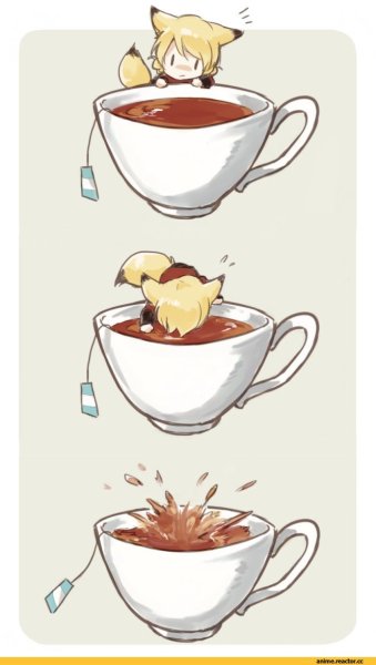 Чашка чая арт