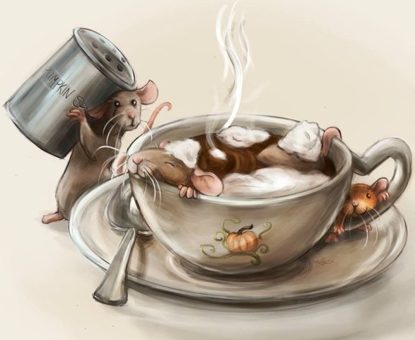 Утро кофе арт