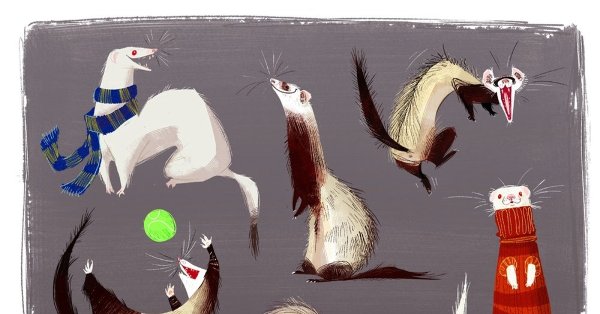 Стилизованный хорек