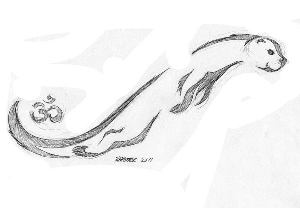 Горностай эскиз