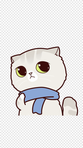 Кот мультяшный милый