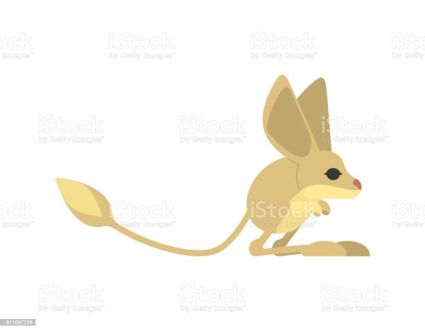 Тушканчик на прозрачном фоне