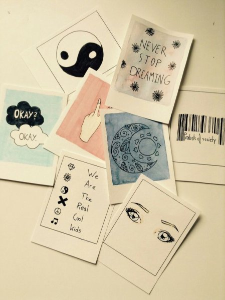 Карточки для скетчбука