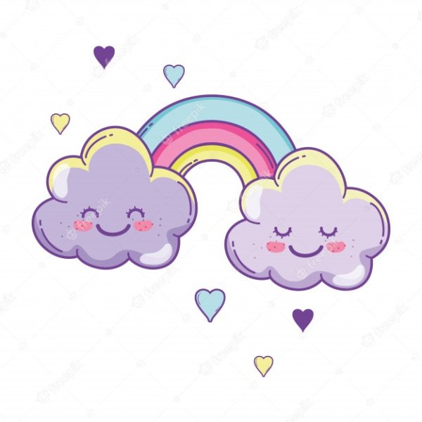 Облачко с радугой