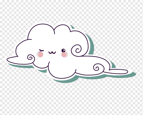 Облако нарисовать милое