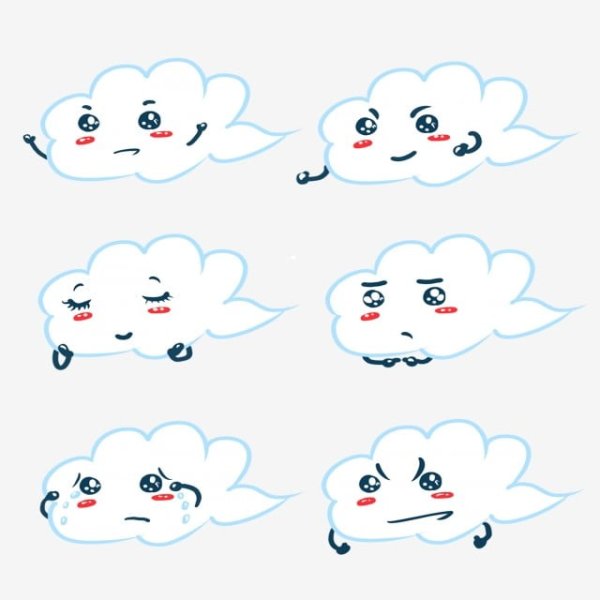Миленькие маленькие рисунки облачко