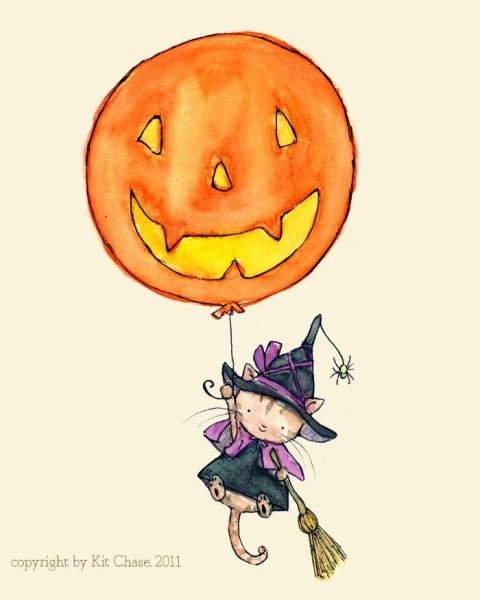 Хэллоуин милые арты