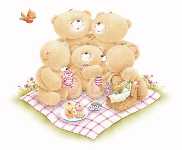 Мишки Тедди семья