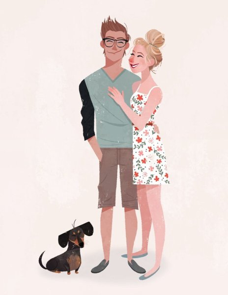 Счастливая семья иллюстрации