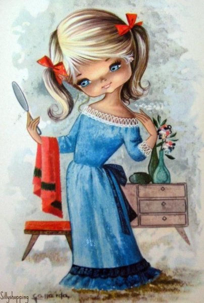 Милые куклы открыточки от Gallarda