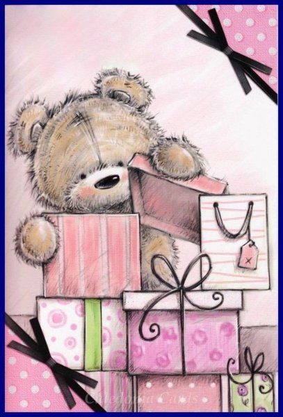 Милая открытка с днем рождения