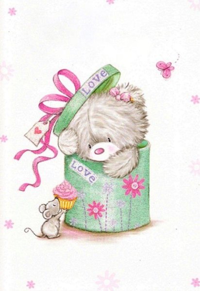 Милая открытка