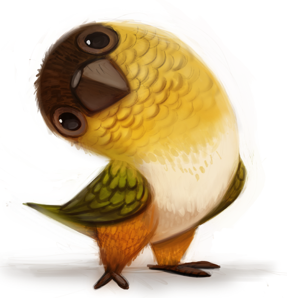 Попугайчик мультяшный