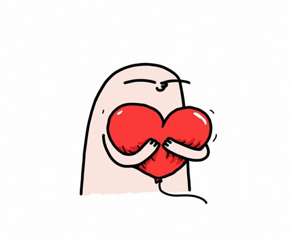 Стикеры с розовым человечком