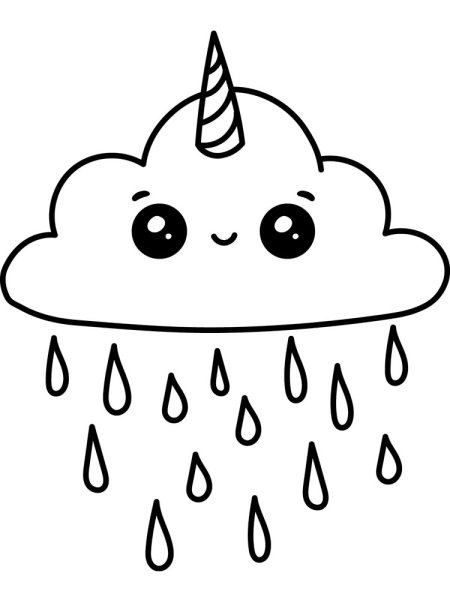 Раскраски еда кавай