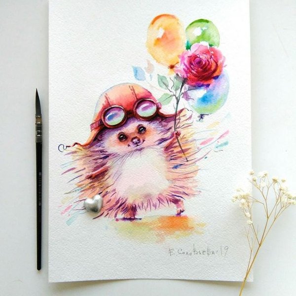 Художник Евгения Соловьева акварель