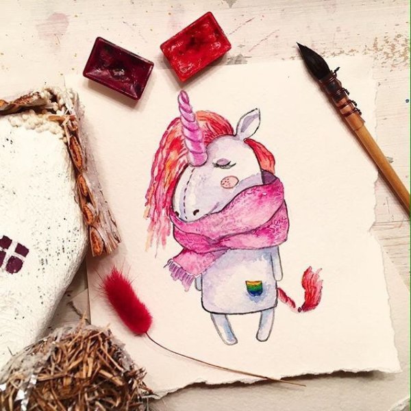 Прикольные рисунки фломастерами