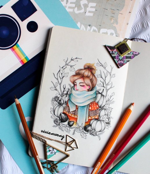 Скетчбуки для рисования милые