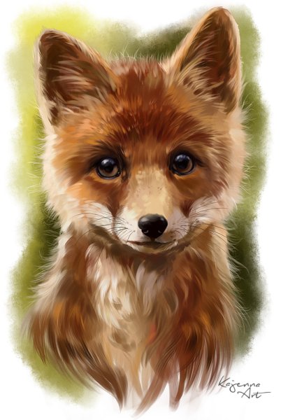 Лисенок арт
