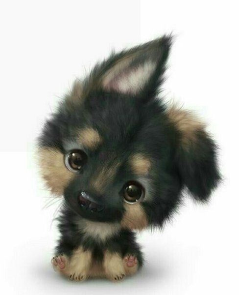 Милый щенок арт