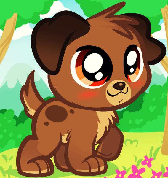 Милые щенки мультяшные