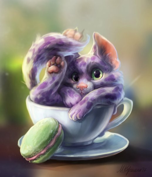 Милые котята арты