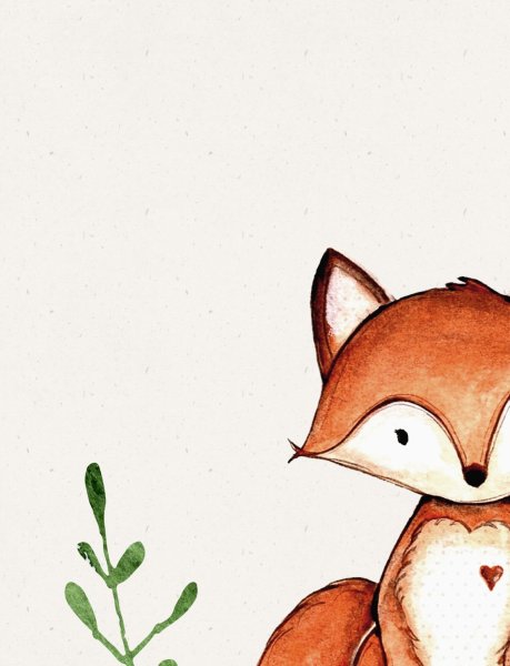 Лисенок для срисовки