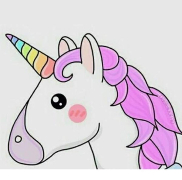 Милые рисунки для срисовки Единорог
