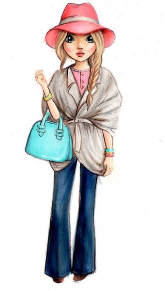 Модные иллюстрации девушек